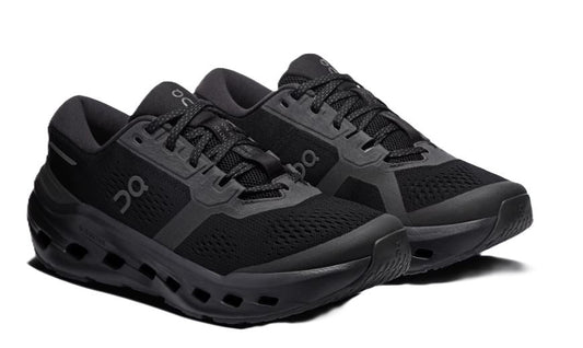 On Black/Black Cloudrunner 3 Wide Running Shoes 3MG10091043